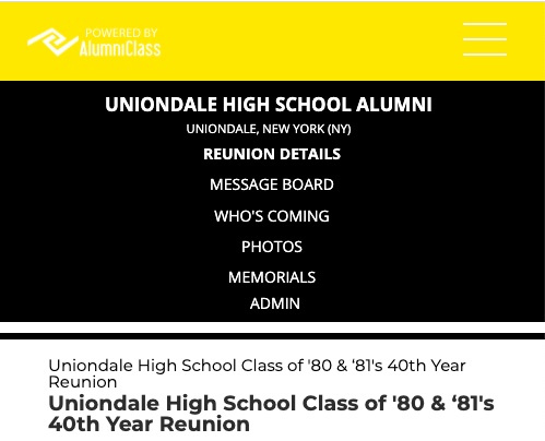 Classmates UHS 40TH Reunion page